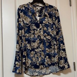Tommy Hilfiger Floral Navy Blouse